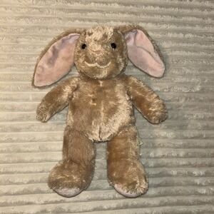 Build A Bear Pawlette Bunny Rabbit Easter Plush Tan Pink Ears Stuffed Animal 18"